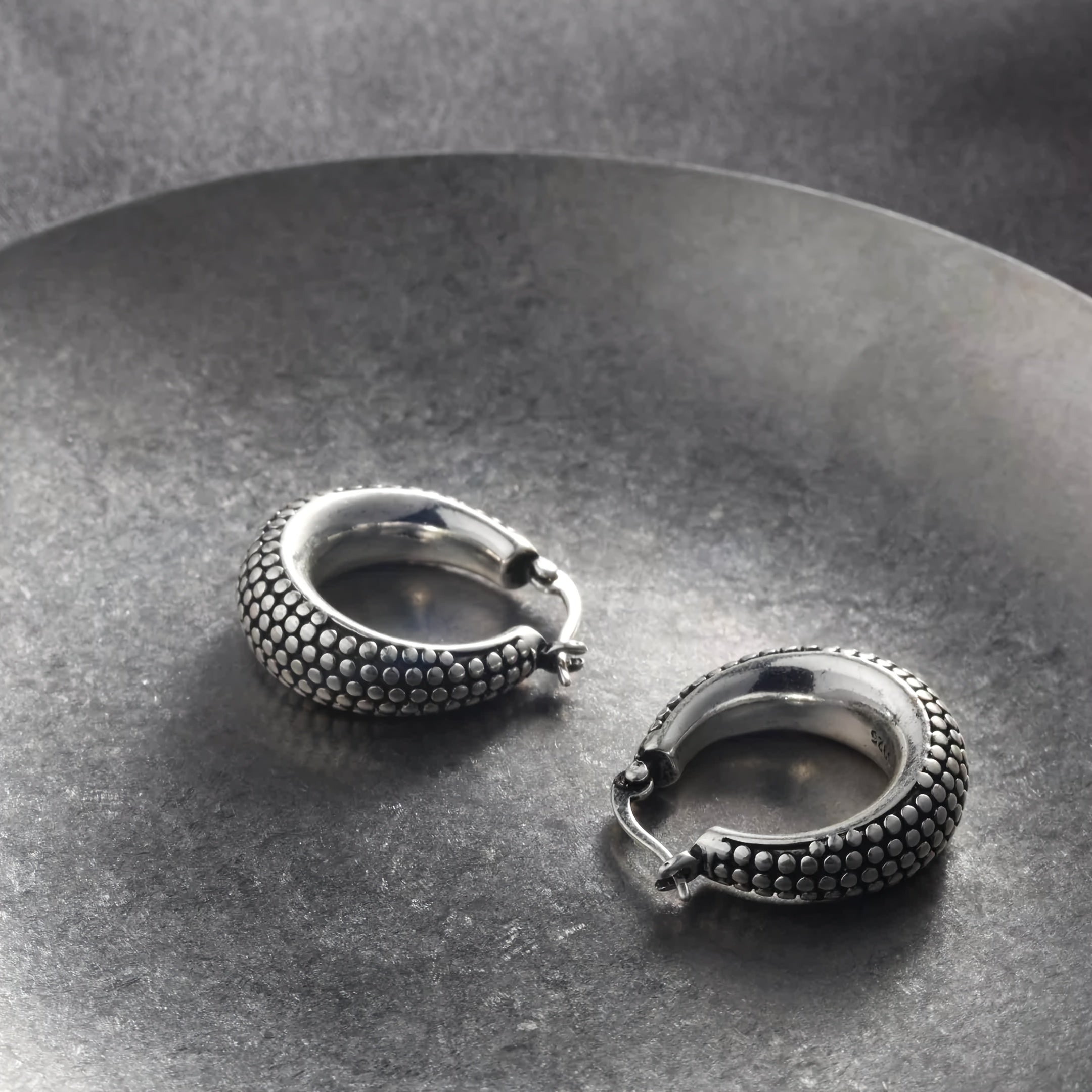 A Pair Of Bali Style Hoop Earrings Fashion Simple 925 Silver Festival Hoop Earrings, Fashionable Women'S Earrings, Women'S Gifts, Girlfriend Mother'S Day Birthday Gifts, For Classmates And Friends, Daily Party Gifts, Free Exquisite Gift Box